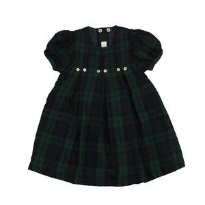 Magil Girls Green | Blue | Plaid Dress size: 12 Months